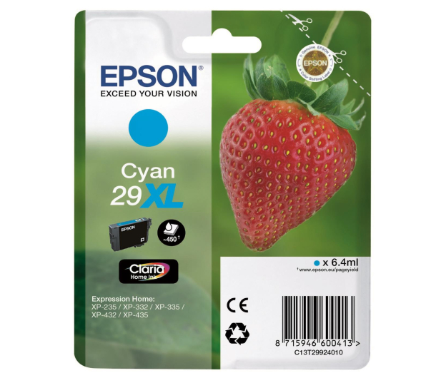 Epson 29XL Cyan 450 str. - 332039 - zdjęcie